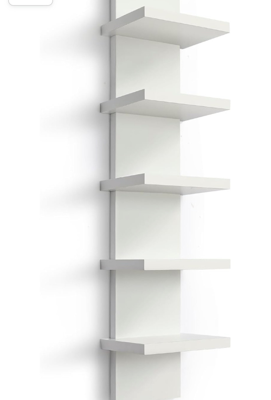 Homaterial 5 Tier Wall Shelf Unit,White Vertical Floating Shelf-Narrow Decorative Wall Mount Modern Wall Decor Shelves for Bedrooms, Living Rooms 5.5" x 7.2" x 31" 

#LTKU #LTKhome #LTKstyletip