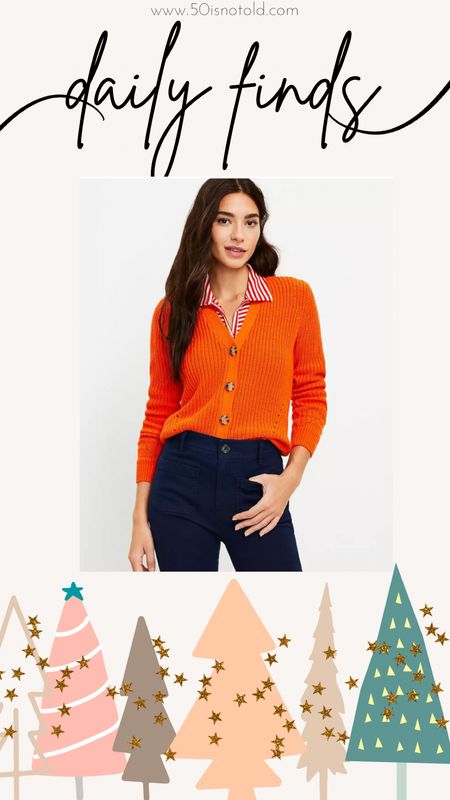 Womens Ribbed V-Neck Cardigan | Orange Sweater | Tennessee Vols | Work Outfit Ideas 

#LTKstyletip #LTKHoliday #LTKworkwear