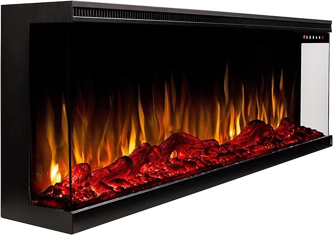 Touchstone Sideline Infinity 3-Sided Smart 60-inch WiFi-Enabled Electric Fireplace - 80046 - Buil... | Amazon (US)