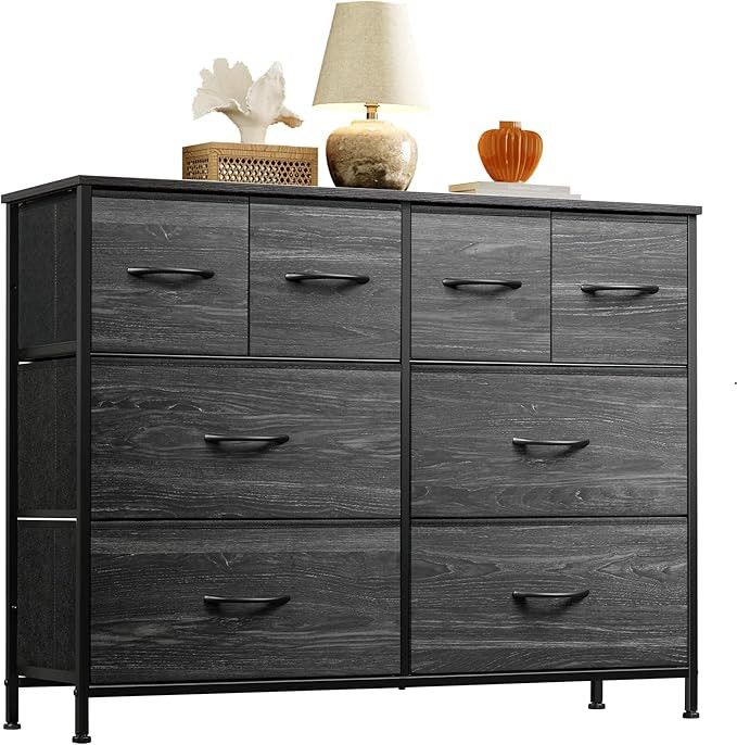 WLIVE Dresser for Bedroom with 8 Drawers, Wide Fabric Dresser for Storage and Organization, Bedro... | Amazon (US)