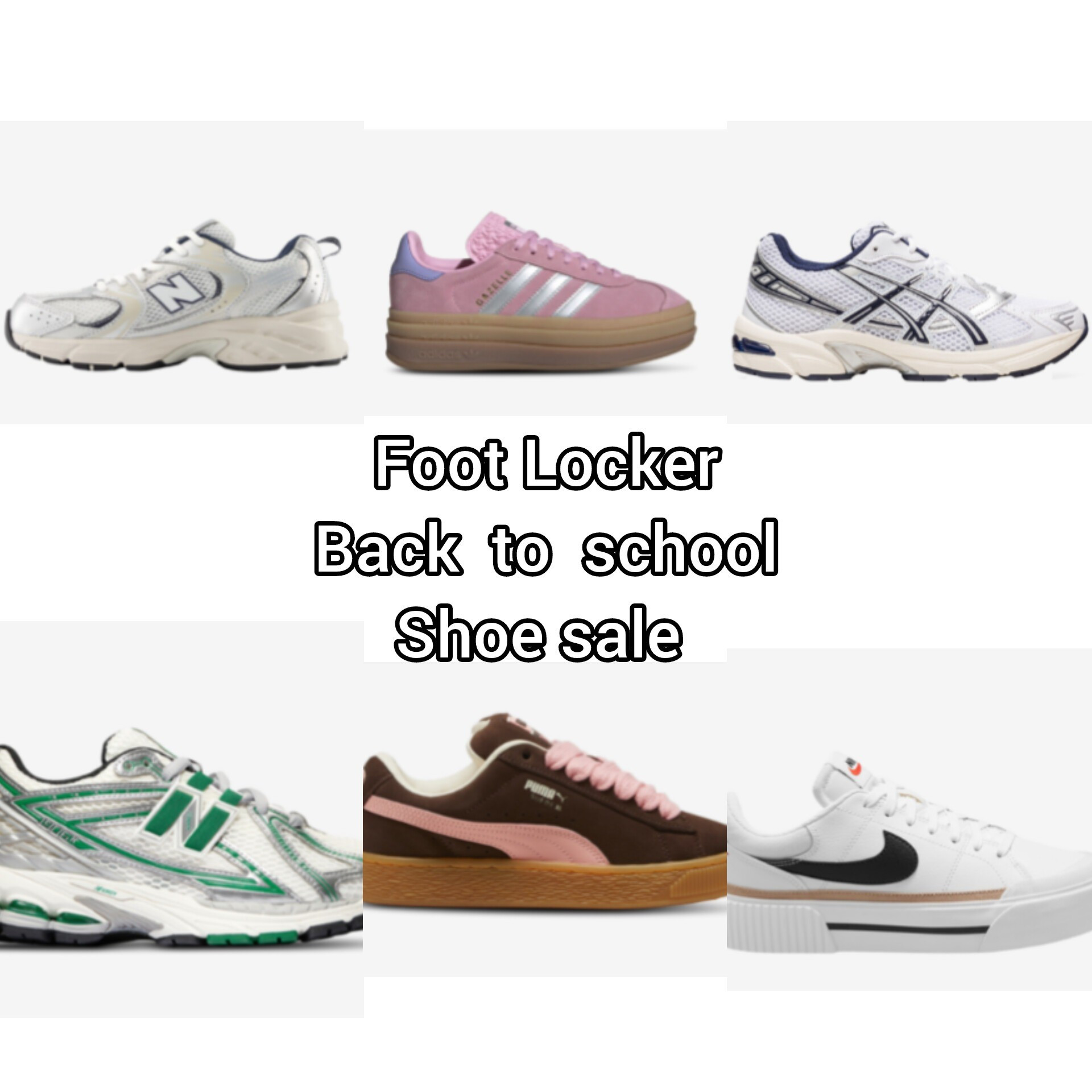 Shoe sales for back to school. Foot Locker has a great selection of footwear for yourself and your little ones.Back to school, sneakers, sneaker haul, sneaker sale, foot Locker, shoes

#LTKBacktoSchool #LTKShoeCrush #LTKSaleAlert