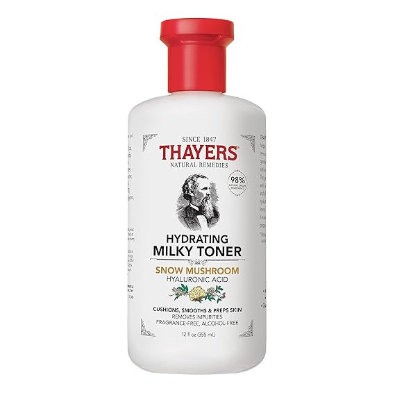 THAYERS Milky Face Toner Skin Care with Snow Mushroom and Hyaluronic Acid, Natural Gentle Facial ... | Amazon (US)