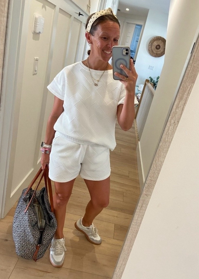 Vacation outfits beach - Short set - I wear this set all the time, it works for spring through fall. I wear these tennis shoes  all the time; they are so comfortable and come in more colors.  


#watchnow #quiltedset #shortset #amazon #prime  #summeroutfit #under20 #budgetfriendly #diamondband #beewatch #designerdupe #vacationoutfitbeach 
#LTKActivs 



#LTKU #LTKOver40 #LTKSeasonal