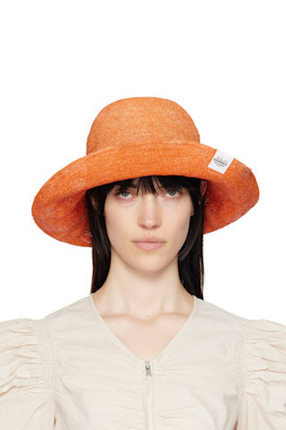 Ruslan Baginskiy - Orange Straw Bucket Hat | SSENSE