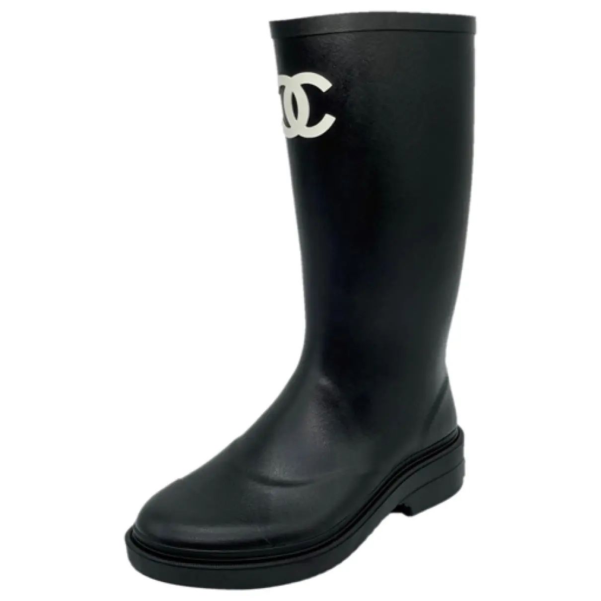 Wellington boots Chanel Black size 38 EU in Rubber - 39659543 | Vestiaire Collective (Global)