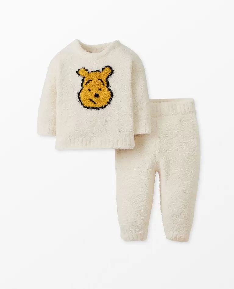 Disney Winnie the Pooh Baby Marshmallow Knit Pullover Top & Slim Fit Leggings Set | Hanna Andersson