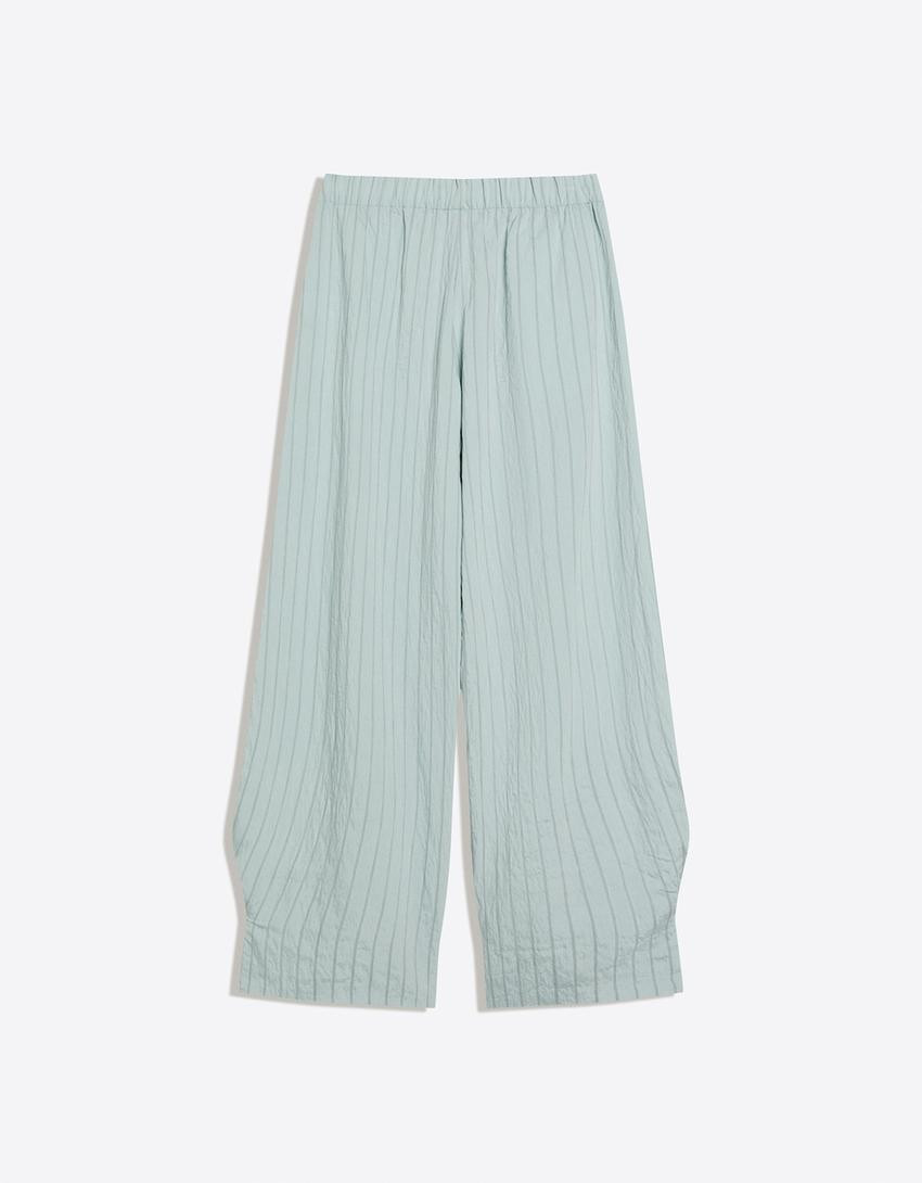 Stripe loose-fitting trousers - Trousers - Women | Bershka UK