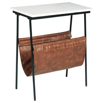 Etanbury Accent Table Brown/Black/White - Signature Design by Ashley | Target