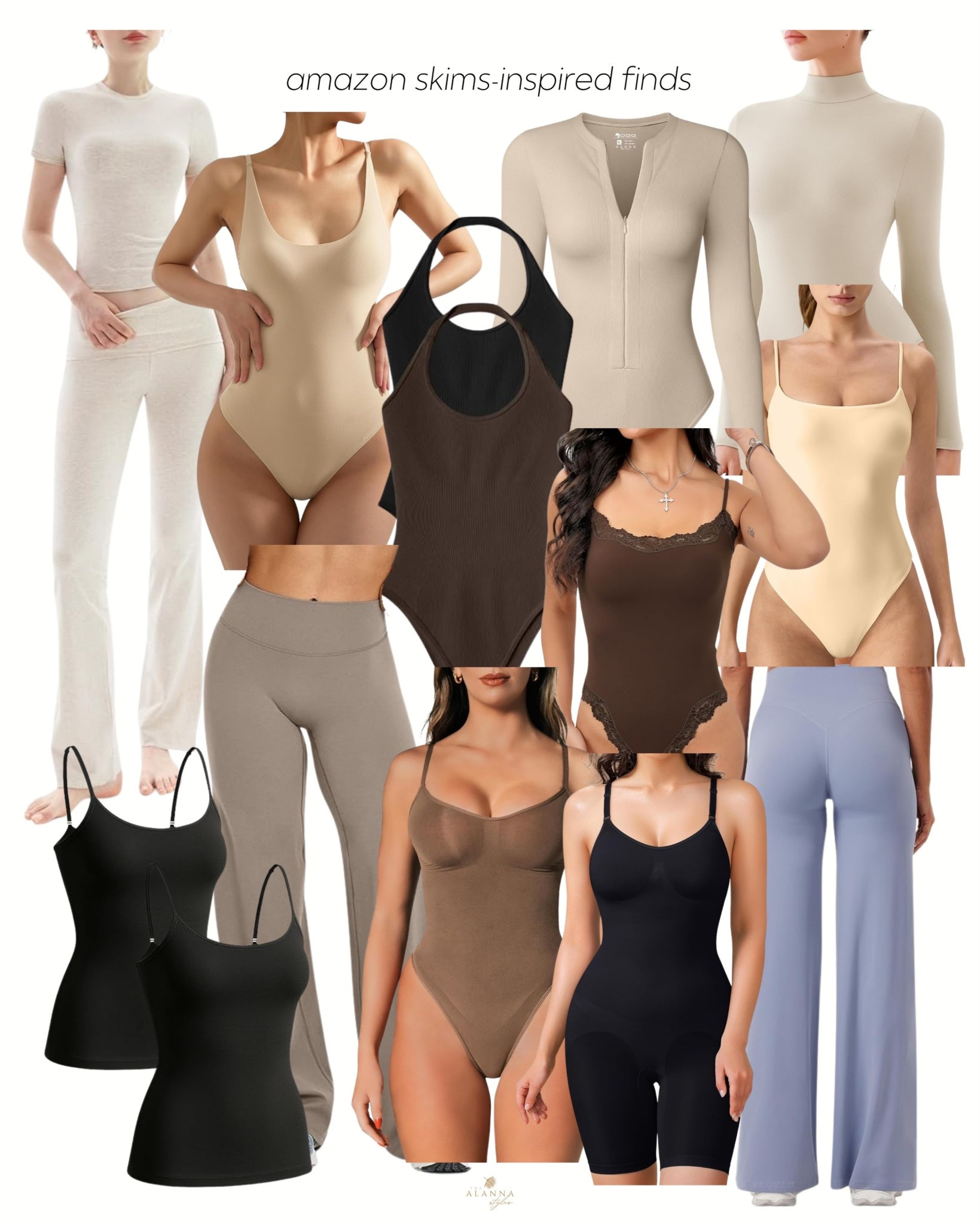 the ultimate skims-inspired edit. ☁️☕️ i found the best basics and shapewear on amazon that give that same buttery soft feel for half the price. from long-sleeve bodysuits to the perfect lounge pants, these are the staples your wardrobe needs.

#LTKActive #LTKfitnessgoals