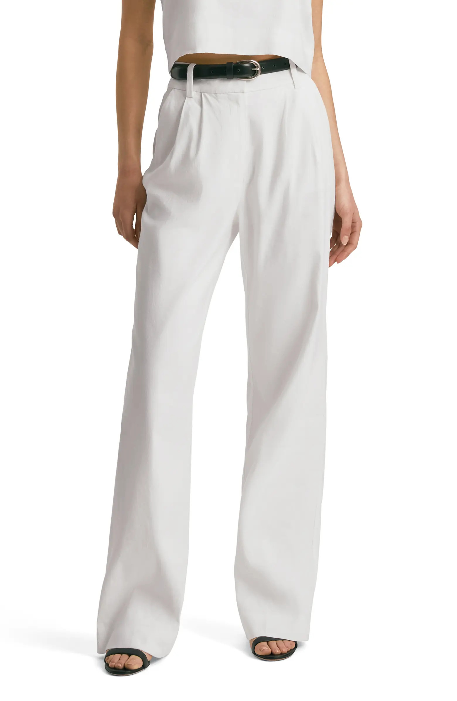 Dream Wide Leg Linen Blend Pants | Nordstrom