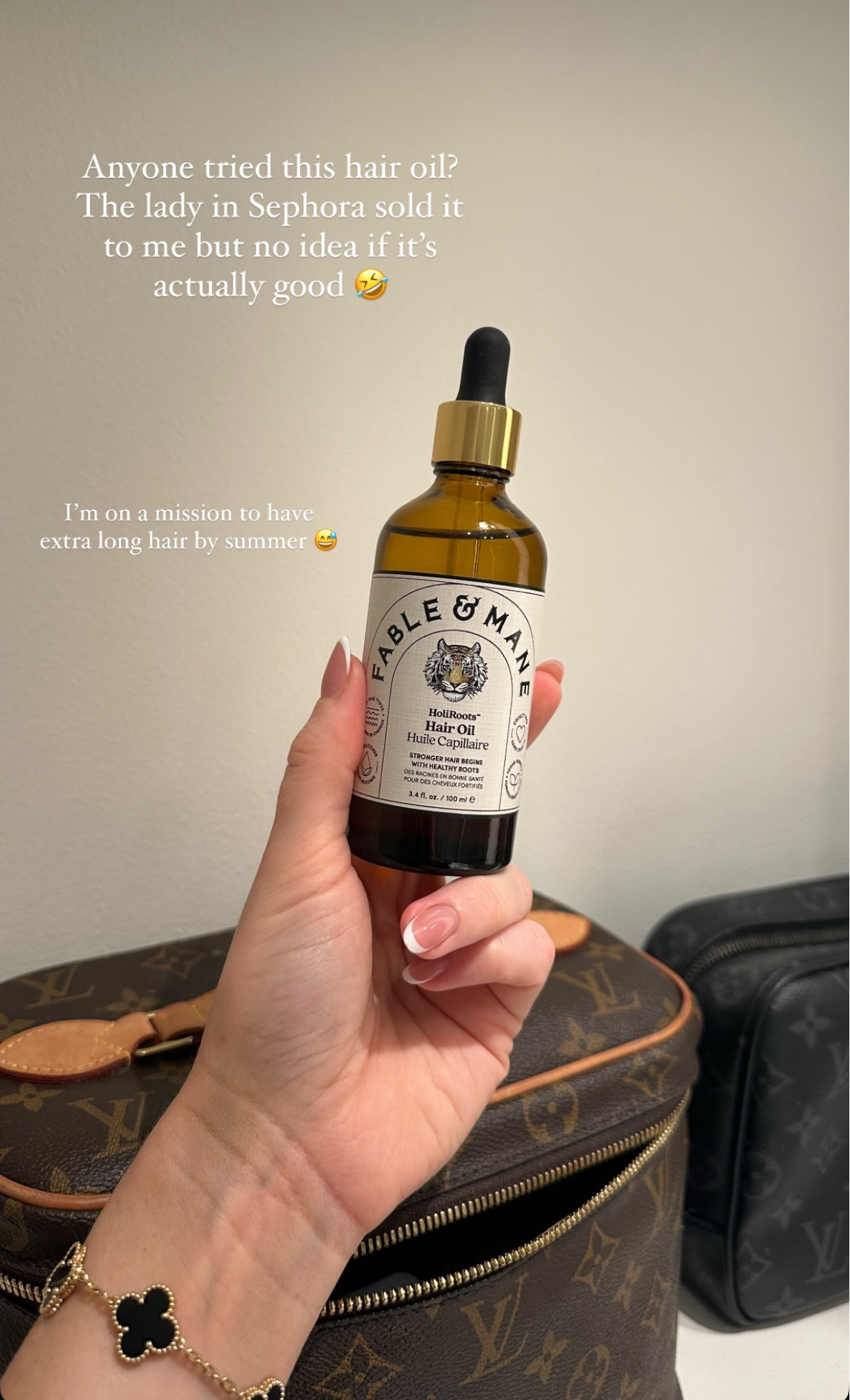 I’m on a missing to have strong, healthy hair for summer (mermaid hair?!) and I’m trying out this oil to grow my hair - have linked similar products too

#LTKbeauty
