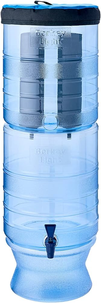 Berkey Light Gravity-Fed Water Filter with 2 Black Berkey Elements Provides Filtered Water While ... | Amazon (US)