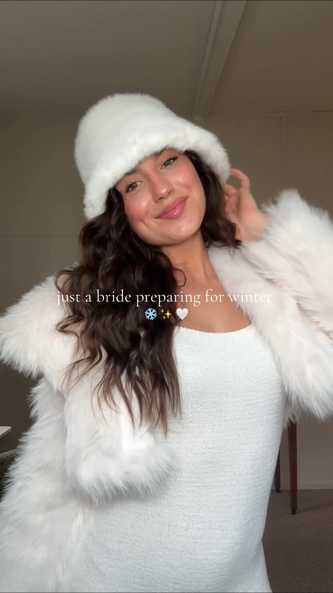 A bride preparing for the snow ❄️ 

#LTKFindsUnder50 #LTKSeasonal #LTKWedding
