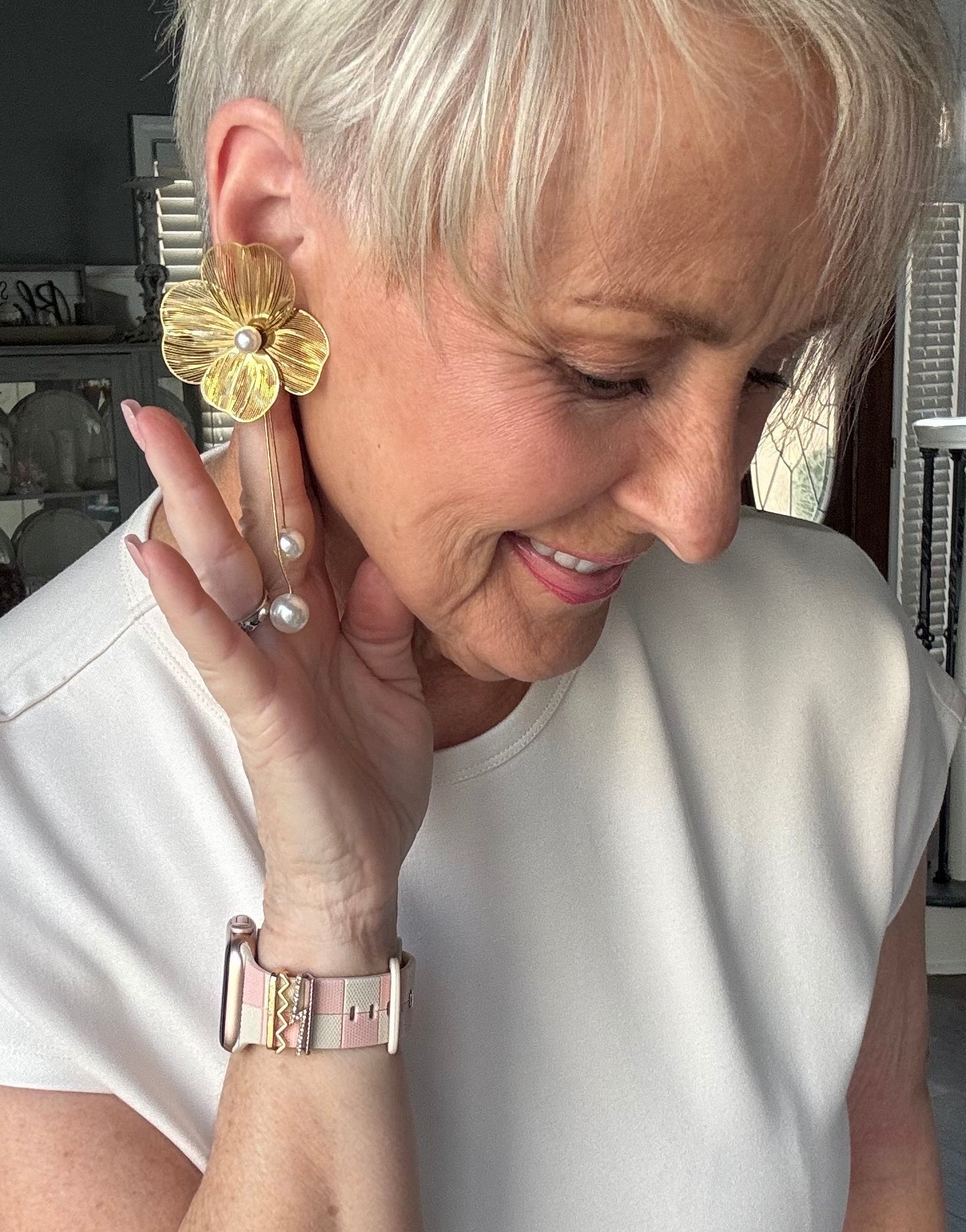 Beautiful statement earrings. 