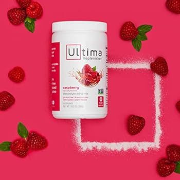 Ultima Replenisher Electrolyte Hydration Drink Mix Raspberry Flavor (90 Serving Canister) | Amazon (US)
