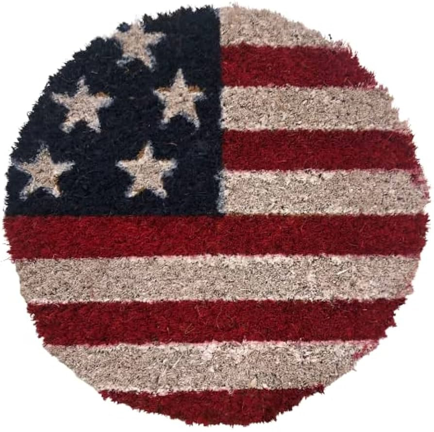 AM Flag, 9 Inch Round Insert for 2' X 3' Doormat, Fits Calloway Mills 160012436 Door Mat | Amazon (US)