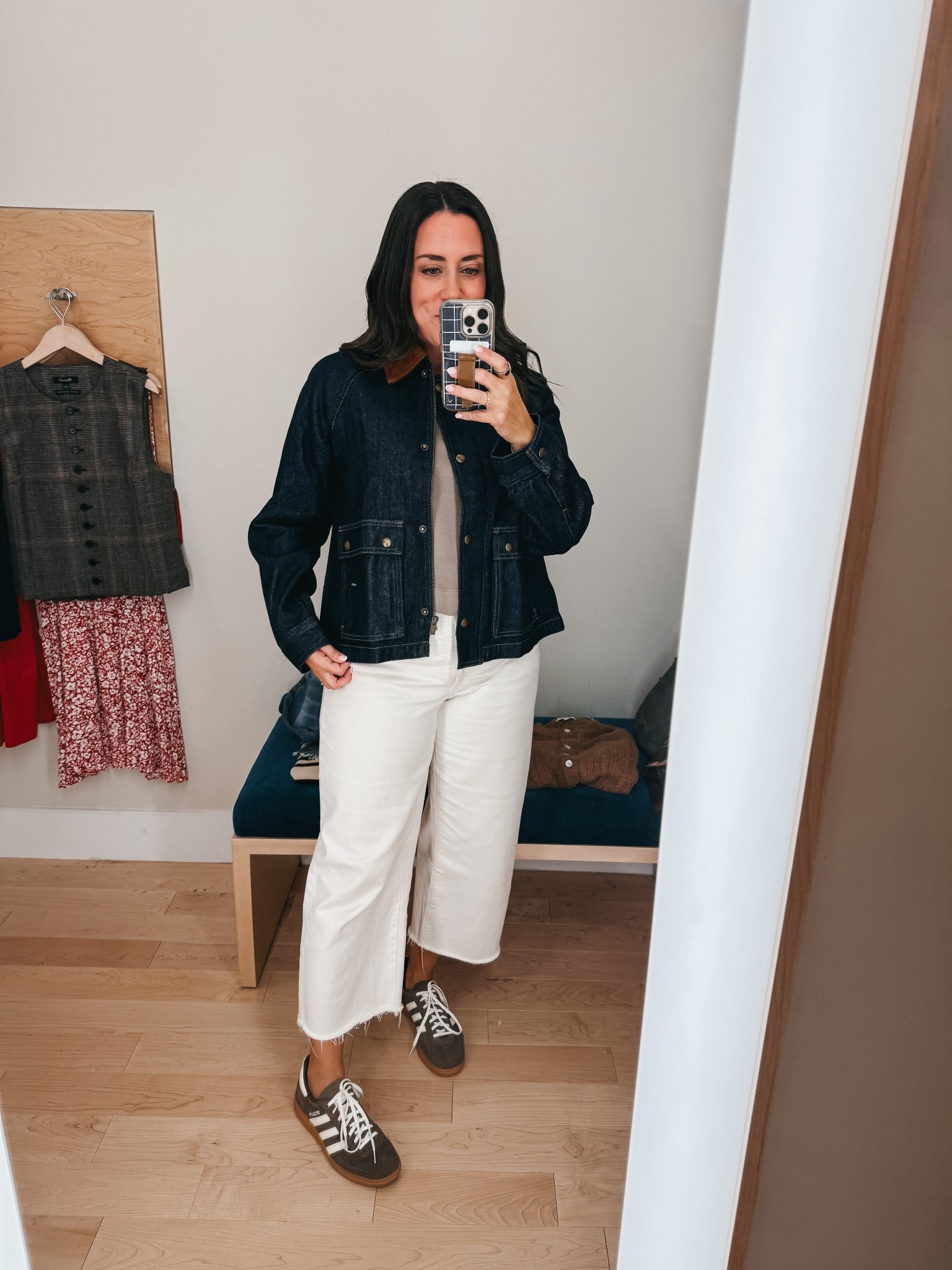 The baby of the Jean Jacket and the Barn Jacket. 🫱🏼‍🫲🏽

#LTKSeasonal #LTKSaleAlert #LTKStyleTip