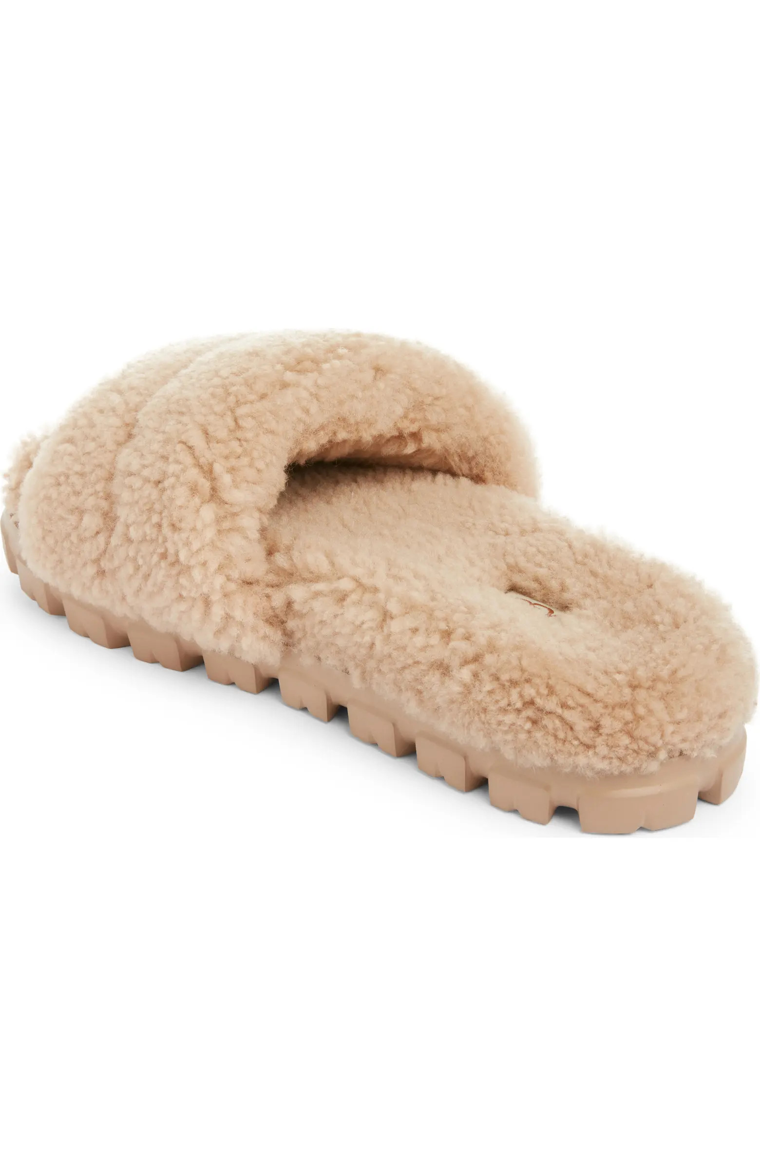 Cozetta Curly Genuine Shearling Slide Slipper (Women) | Nordstrom