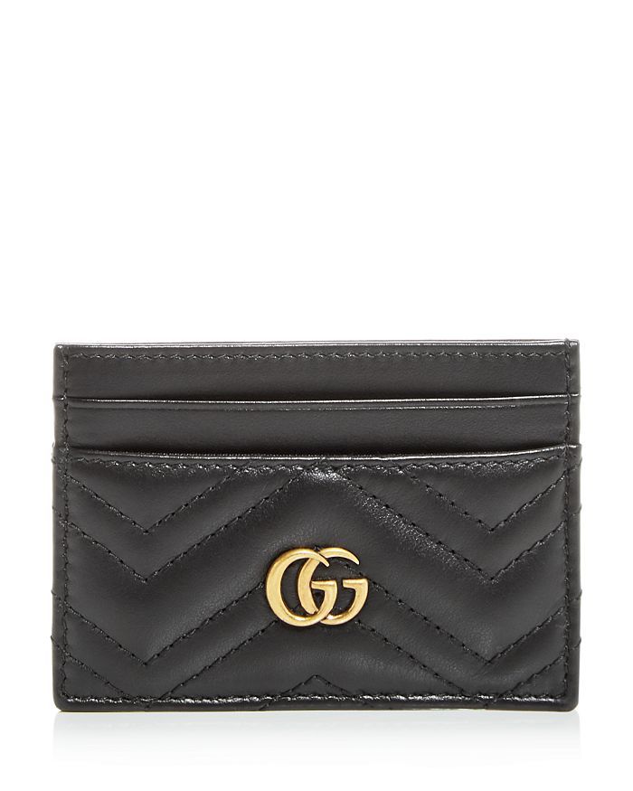 GG Marmont Quilted Leather Card Case | Bloomingdale's (US)