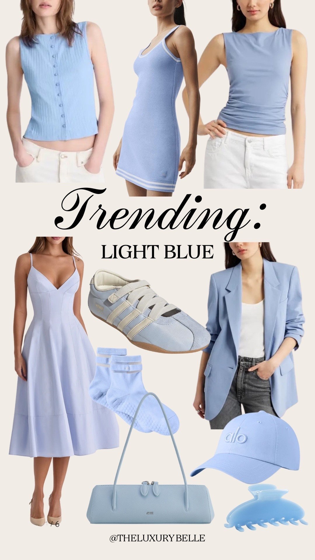 Trending—light blue for spring! 

#LTKootd #LTKgrwm #LTKSeasonal