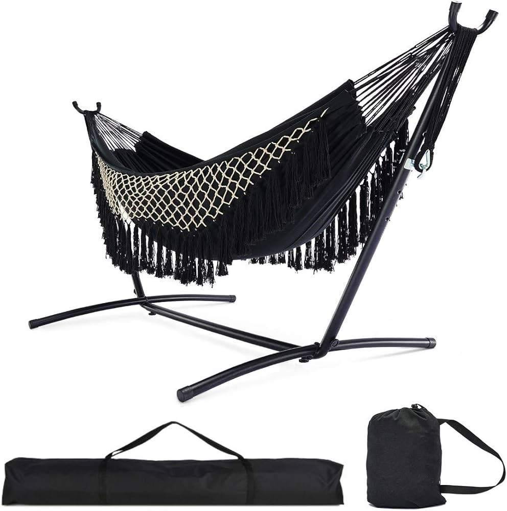 Zupapa Hammock with Stand 2 Person Heavy Duty, Portable Hammock with Stand for Camping and Outdoo... | Amazon (US)