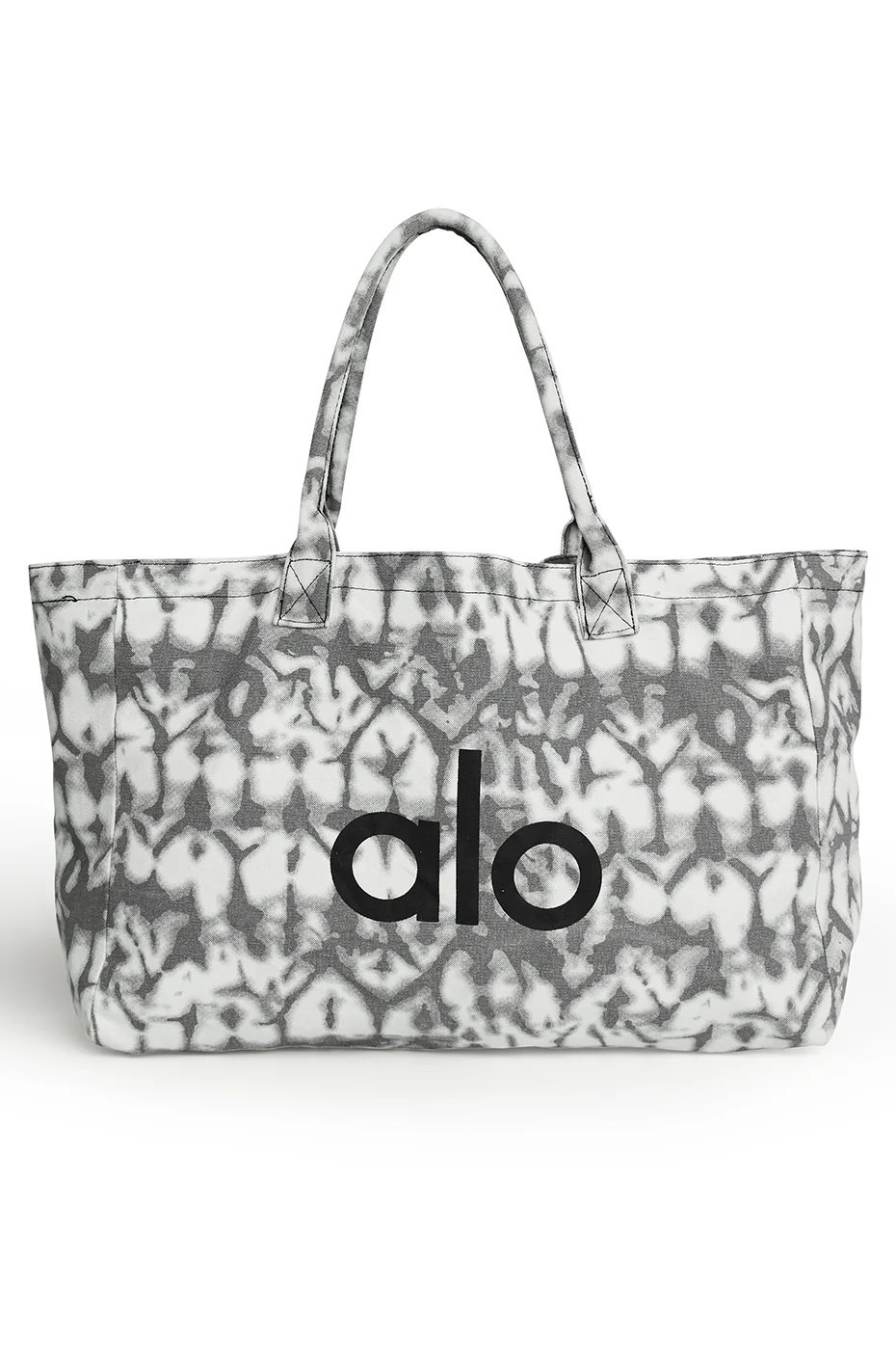 ALO | Welcome Gift - Tie Dye Shopper Tote Bag in Grey Tiedye | Alo Yoga (US)