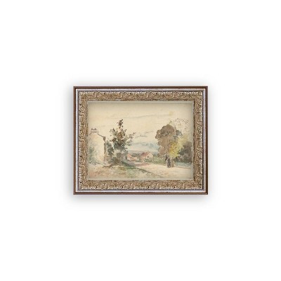 Petal Lane 10"x8" The Road From Versailles Wall Art: Vintage Style, Framed Mixed Media, Sawtooth ... | Target