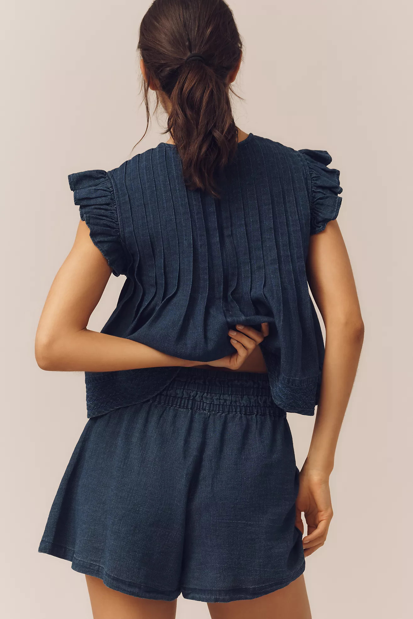 Somerset Shorts in Cross-Weave Cotton | Anthropologie (US)