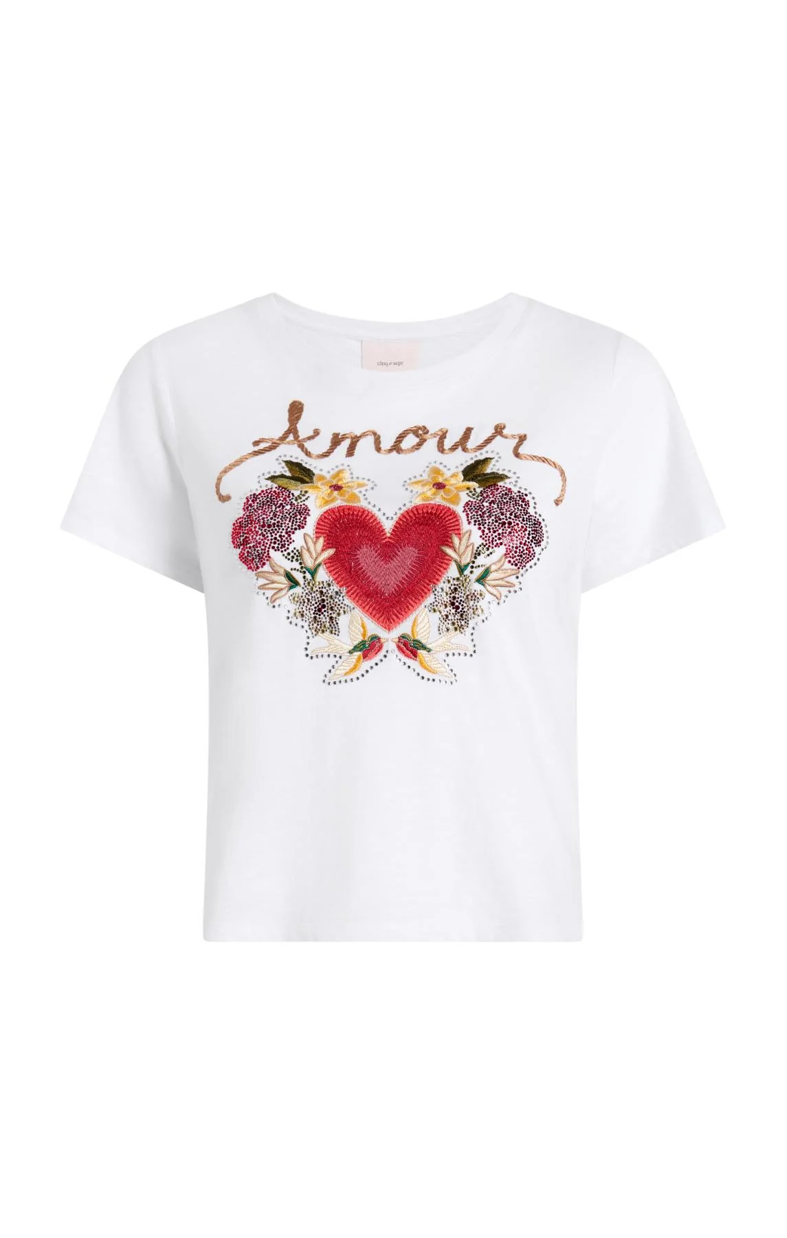Western Amour Shrunken Tee | Cinq à Sept