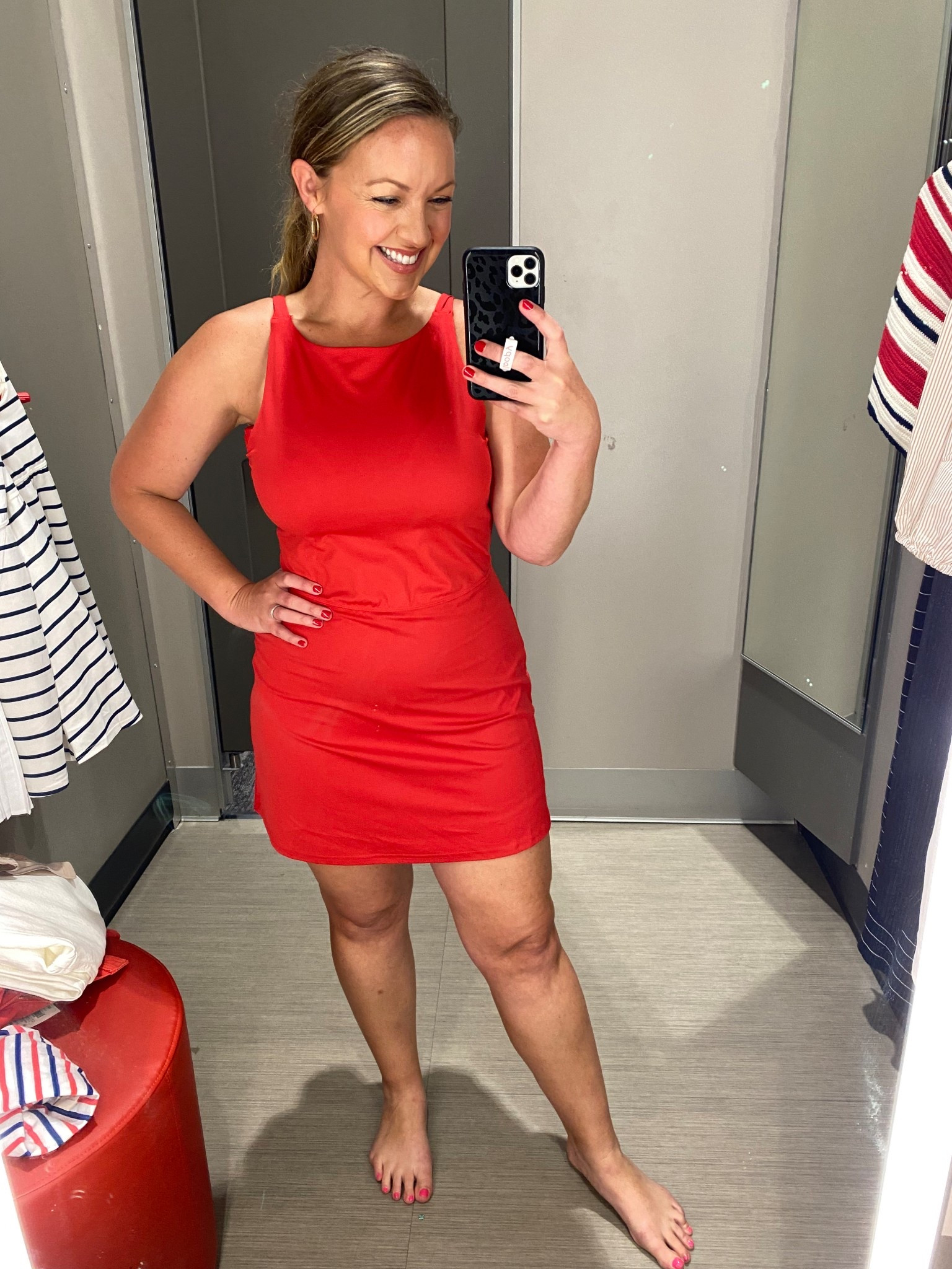 🎯 Target New Arrival 🚨  This high neck active dress (with attached easy bathroom access shorts) is absolutely stunning 😍 the high neck is so flattering and the fabric is very luxe feeling! Comes in red, navy stripe, black , yellow and blue! Truly an amazing fitting active dress! I am 5’5” Size 8 wearing M


#targetstyle #targetactive #activedress #disneyoutfit #reddress #target #4thofjulyoutfit #memorialdayoutfit 

#LTKMidsize #LTKActive #LTKFindsUnder50