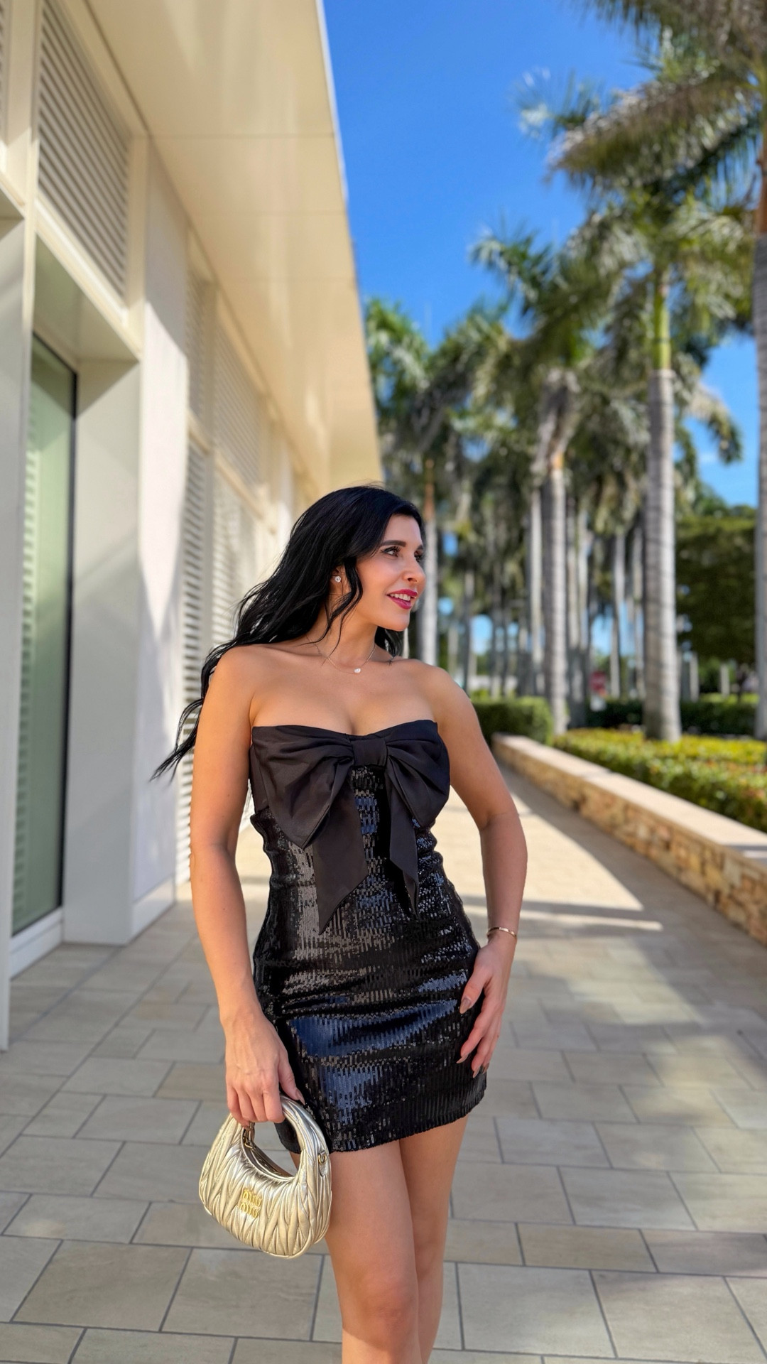 Black sequin bow holiday mini dress ✨

#LTKFindsUnder100 #LTKHoliday #LTKParties