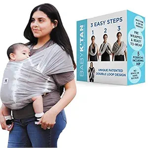 Baby K'tan Baby Wrap Carrier - Pre Wrapped and Simple as 1-2-3, Pillowy Soft, Slip On - Not Like ... | Amazon (US)