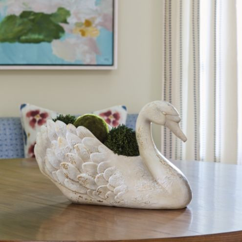 Swan Bowl Centerpiece | Ballard Designs, Inc.