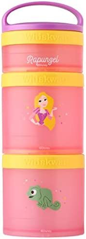 Whiskware Disney Princess Containers for Toddlers and Kids 3 Stackable Snack Cups for School and ... | Amazon (US)