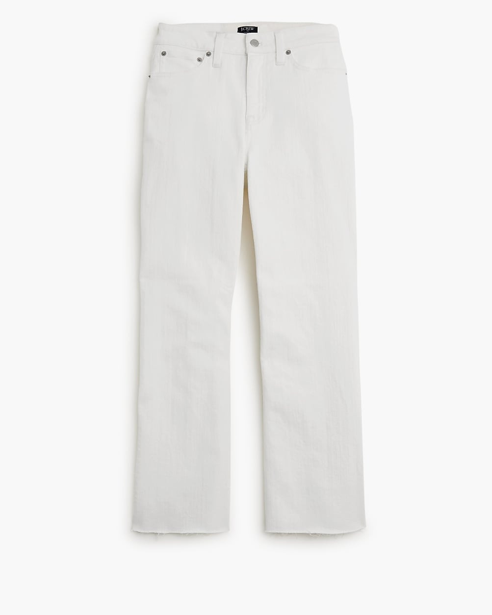 Curvy mid-rise flare crop jean in signature stretch | J.Crew Factory
