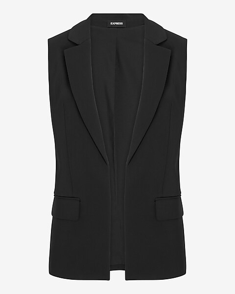 Sleeveless Notch Lapel Blazer | Express