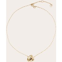 Gold Knot Pendant Necklace | PrettyLittleThing US