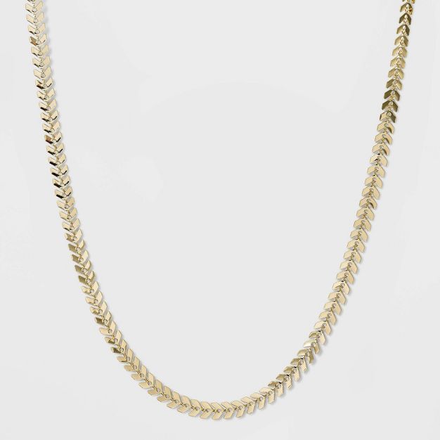 Fishbone Chain Necklace - A New Day™ Gold | Target