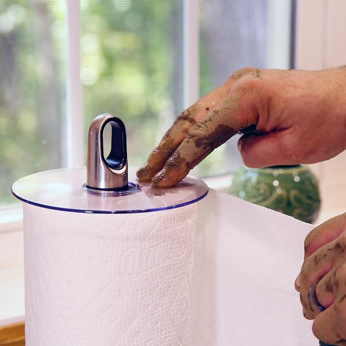 Paper Towel Topper- Keeps Top of Paper Towel Roll Clean & Dry - Paper Towel Holder Countertop Sta... | Amazon (US)