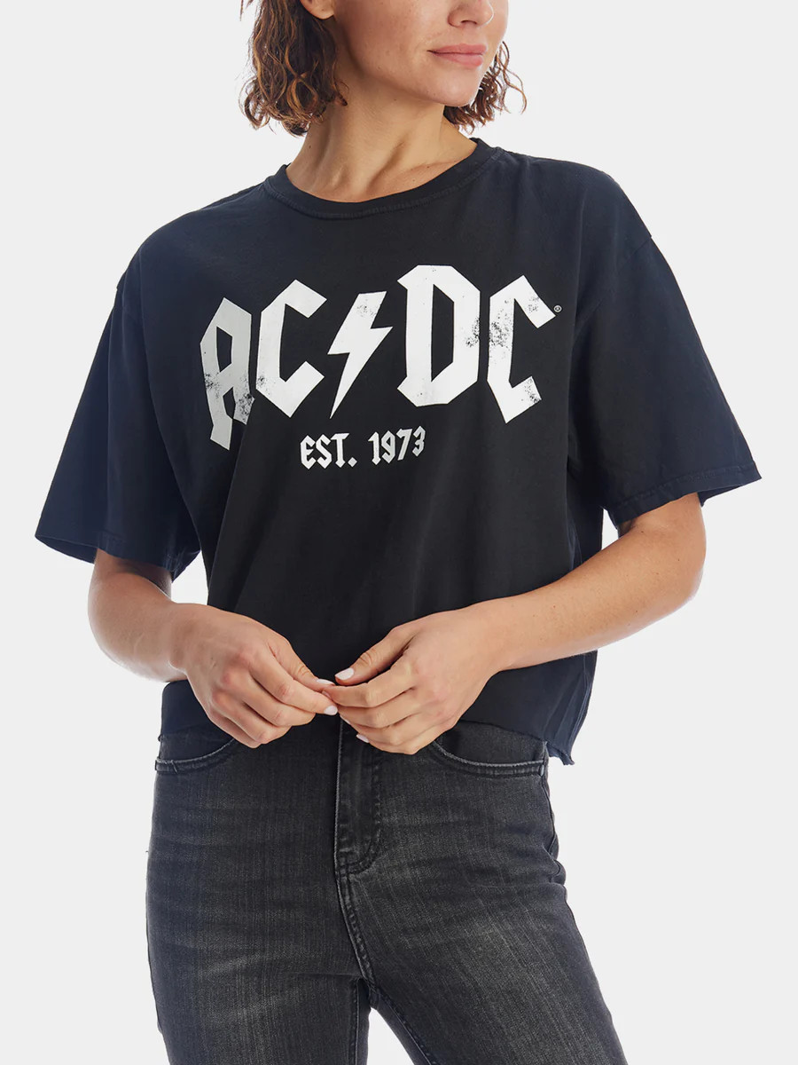 AC/DC 1973 Crop Tee | Lord & Taylor