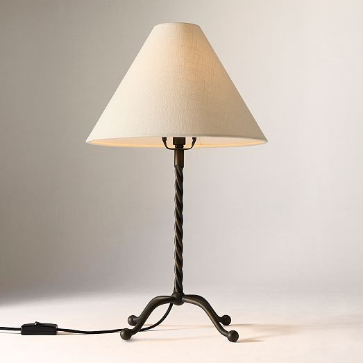 Pierce & Ward Twisted Metal Table Lamp (20") | West Elm (US)