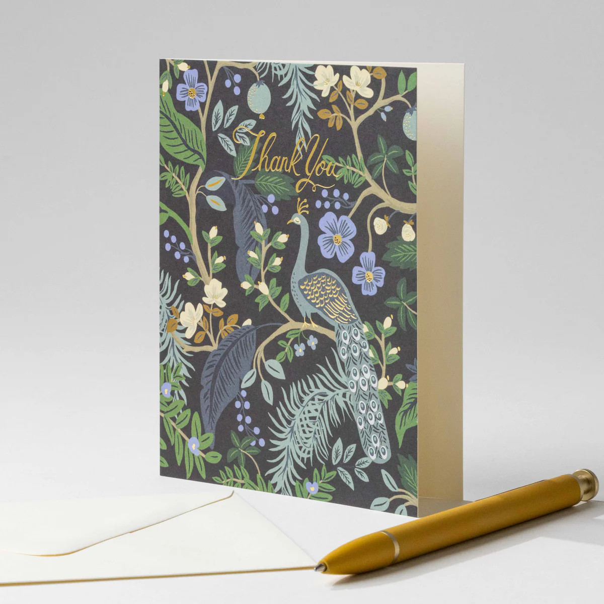 Peacock Thank You Card Set | Modern Locke