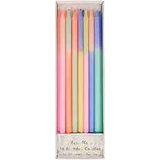 Meri Meri Multi Color Block Candles (Pack of 16) | Amazon (US)