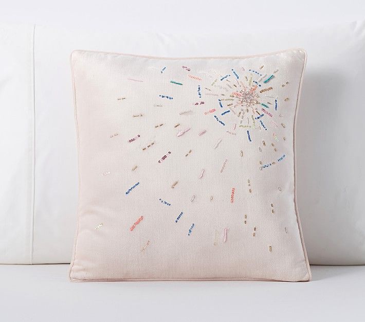 Monique Lhuillier Embellished Starburst Pillow | Pottery Barn Kids