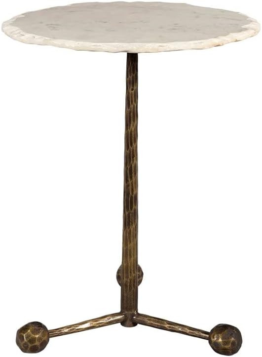 Orbital Round White Marble Occasional Table (Side Table) | Amazon (US)