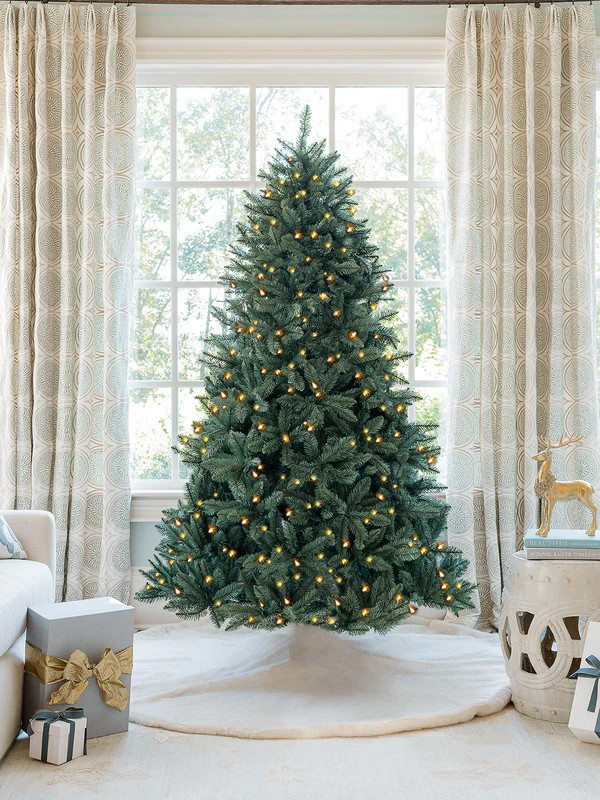 7 Foot Tribeca Blue Spruce Artificial Christmas Tree 550 LED Lights | King of Christmas