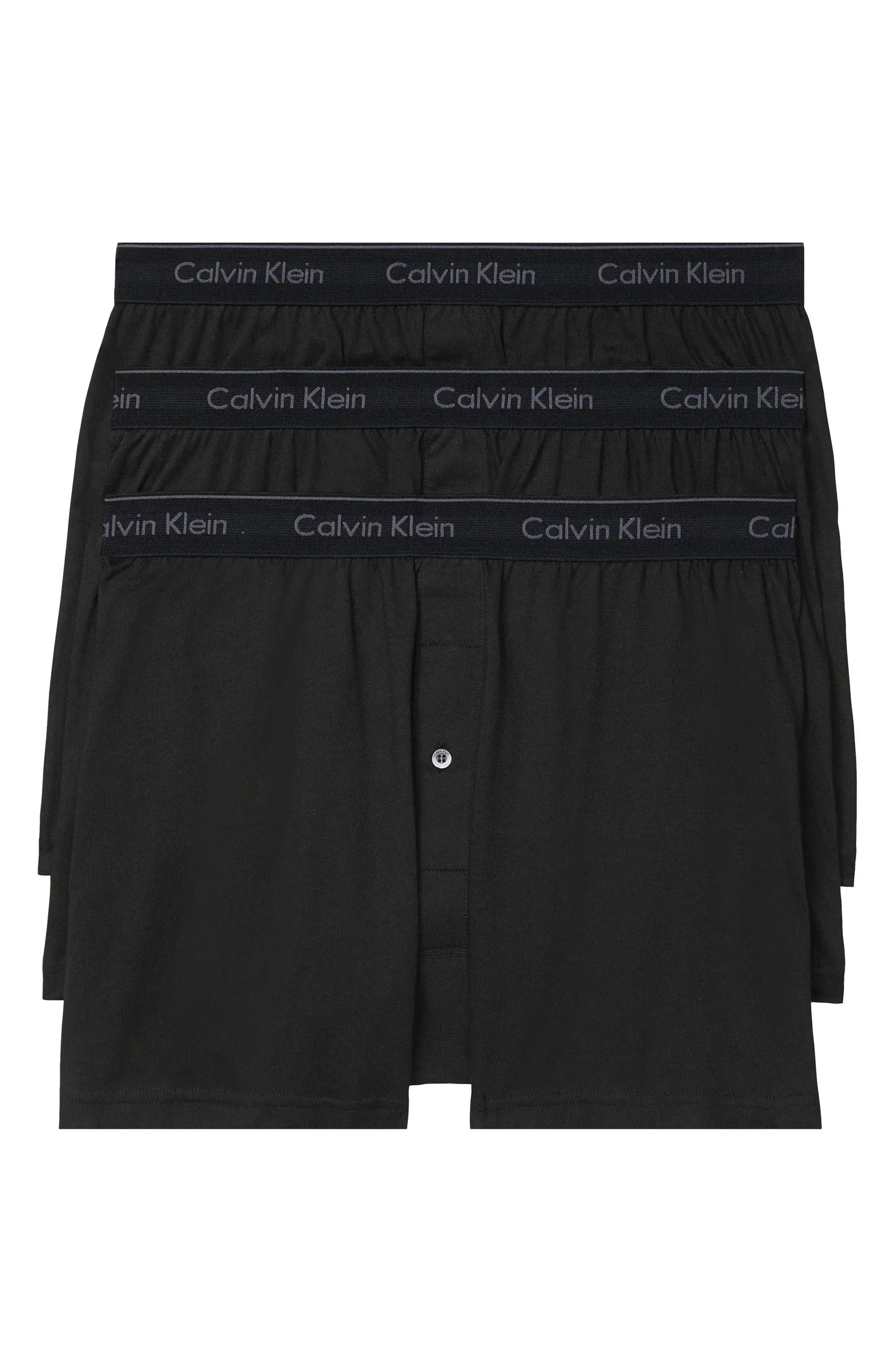 Calvin Klein 3-Pack Knit Cotton Boxers | Nordstrom | Nordstrom