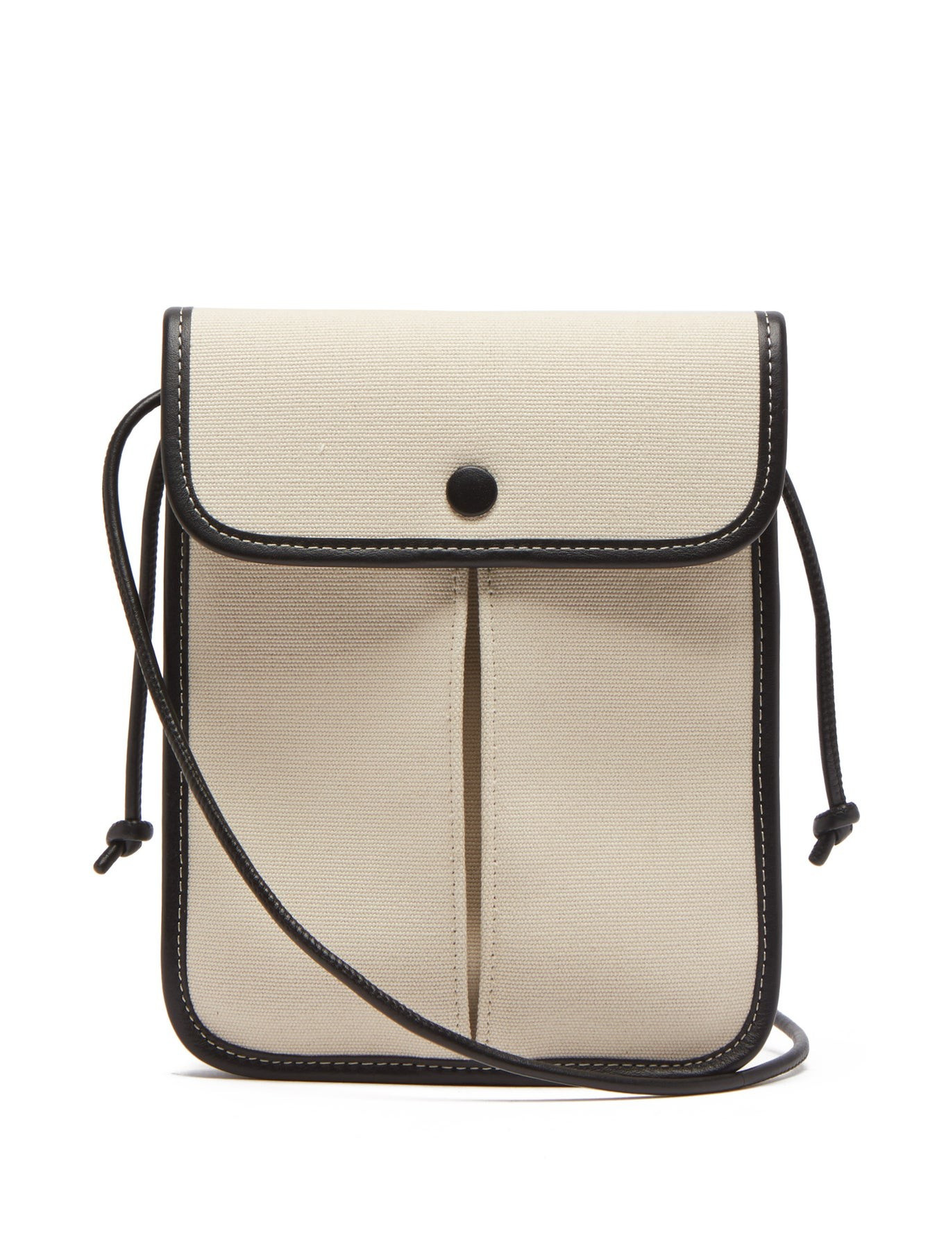Terra cotton-canvas and leather cross-body bag | Matches (UK)