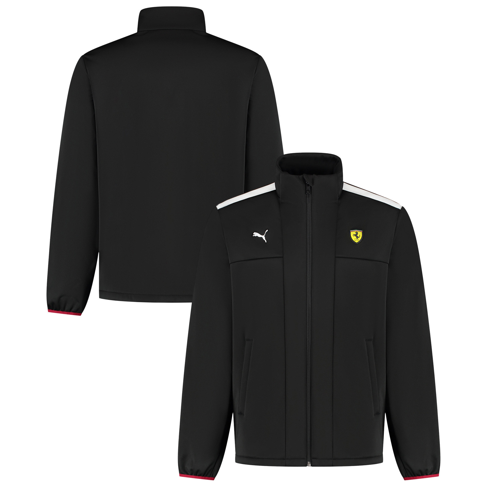 Scuderia Ferrari Puma Fanwear Softshell Full-Zip Jacket - Black | Fanatics