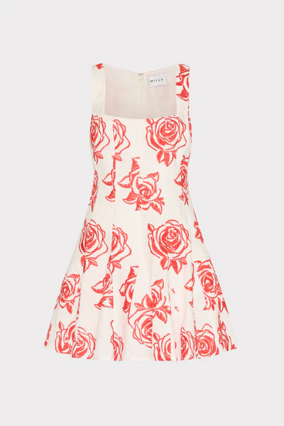 Ariel Rose Embroidery Mini Dress | MILLY